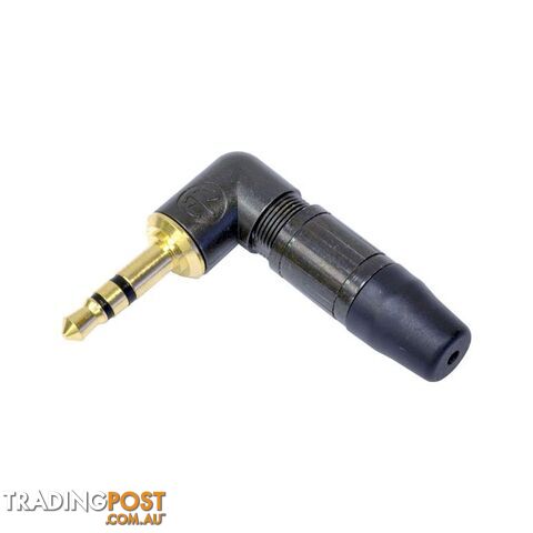 PD1253 3.5MM RIGHT ANGLE STEREO PLUG GOLD PHONO CONNECTOR