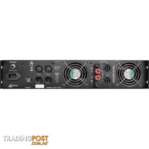 AMB600 2RU 2 X 300W POWER AMP AUSTRALIAN MONITOR - photo 2 of 2