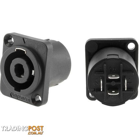 PD4060 D FLANGE 4-POLE SPEAKON SOCKET CHASSIS AMPHENOL