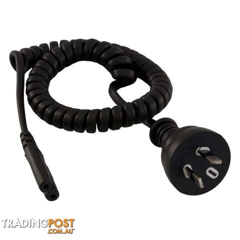 C720AC CURLY FIG-8 MAINS LEAD - 2M FIGURE 8 IEC- C7 FIG8