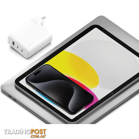 87WUCWC 87W TRIPLE PORT USB-C GAN WALL CHARGER POWERPLUS - photo 2 of 2