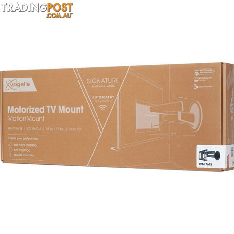 TVM7675PRO SIGNATURE SERIES 40"-77" 35KG MOTORISED WALL MOUNT HOME AUTOMATION CONNECTIVITY