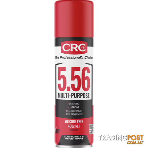 5005CRC 400G 5-56 LUBRICANT & CLEANER LUBRICATES CLEANS REMOVES RUST