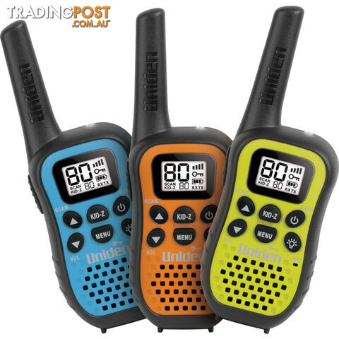 UH45-3 80CH 0.5W UHF HANDHELD CB 3PK WITH KID-Z MODE