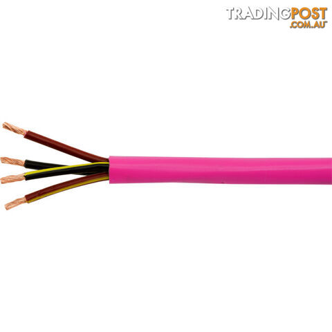 ISC164/1M 4 CORE PINK SPEAKER CABLE-1M 16AWG AUSTRALIAN