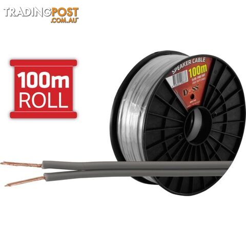 2X30-.14-100M LIGHT DUTY SPEAKER CABLE 100M - PER 100M REEL ROLL DOSS