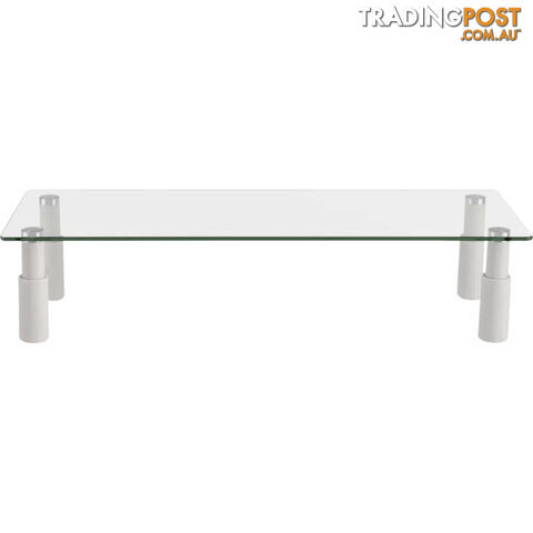 ESS101 GLASS MONITOR DESK RISER RECTANGULAR