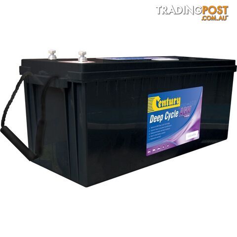 C12-165DA 12V 165AH ABSORBED GLASS MAT AGM DEEP CYCLE BATTERY CENTURY