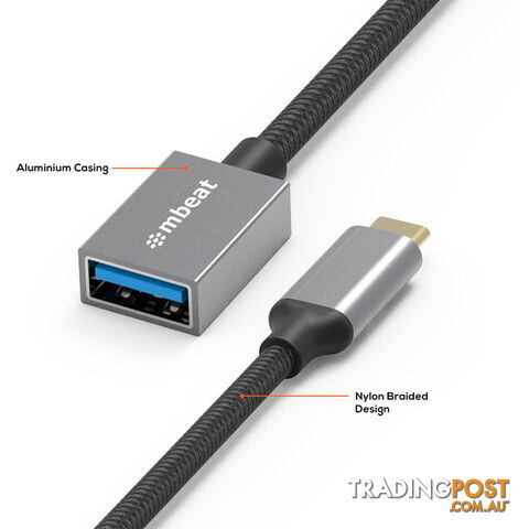 LC7992 USB-C TO USB3.0 LEAD - 15CM OTG TOUGHLINK - photo 2 of 7
