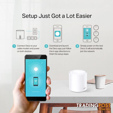 DECOX20-1PK AX1800 WHOLE HOME MESH SYSTEM WIFI6 - photo 5 of 5