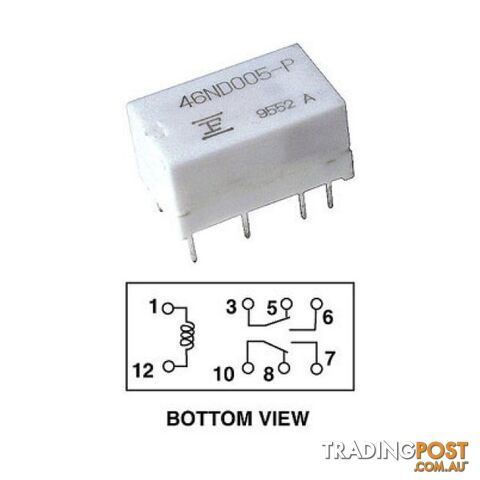 FBR46ND24 24V DC 1A MICRO MINI RELAY DOUBLE POLE DOUBLE THROW - photo 2 of 2