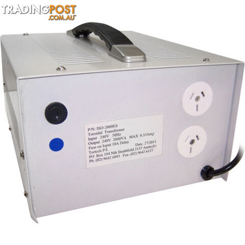 ISO2000ES-240V 2000VA ISOLATION TRANSFORMER MAINS ELECTROSTATIC SCREEN