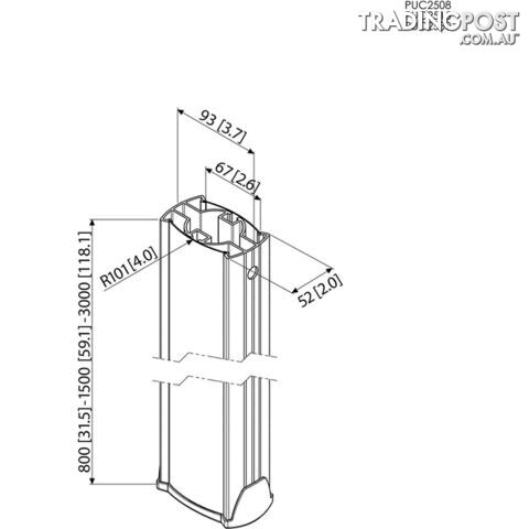 PUC2530B 300CM CONNECT-IT POLE SYSTEM - photo 5 of 5