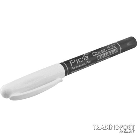 CLASSIC532 PICA DRY 1-2MM INSTANT WHITE PERMANENT MARKER