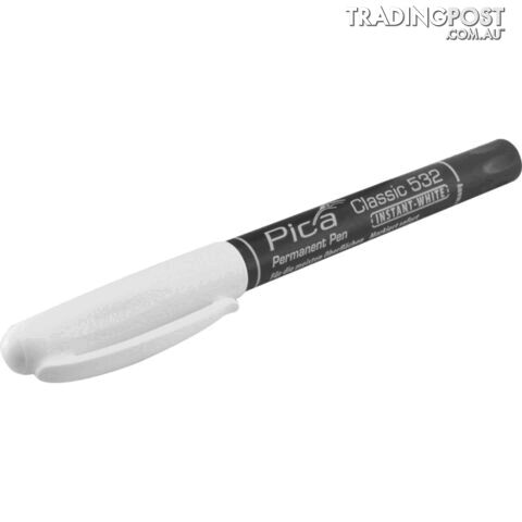 CLASSIC532 PICA DRY 1-2MM INSTANT WHITE PERMANENT MARKER