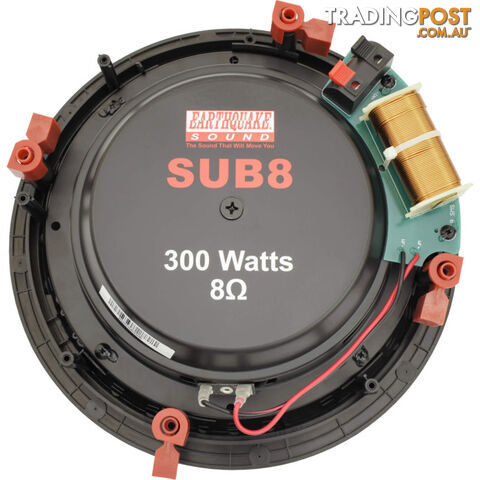 SUB8 8" IN WALL 300W SUBWOOFER 2X4 STUD MOUNTING EDGELESS - photo 3 of 4