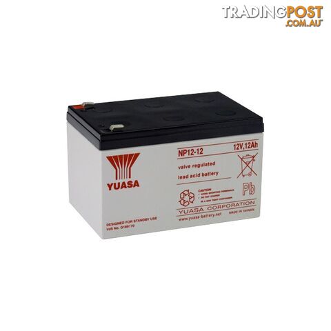 NP12-12 12V 12AMP YUASA SLA BATTERY SEALED LEAD ACID - NP SERIES