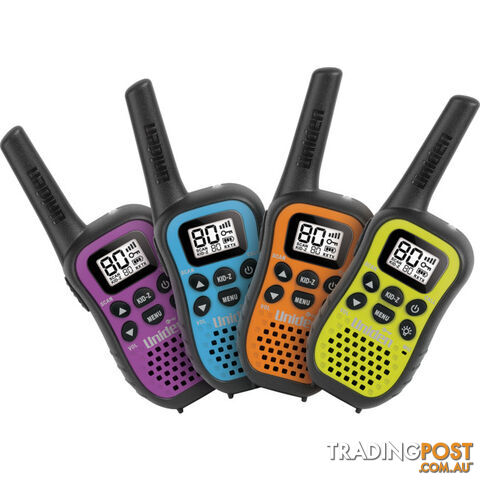 UH45-4 80CH 0.5W UHF HANDHELD CB 4PK WITH KID-Z MODE