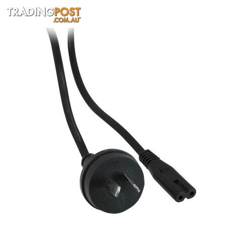 705AC 0.5M 240V AC MAINS TO FIGURE 8 IEC-C7 ROUND FIG8 - BLACK