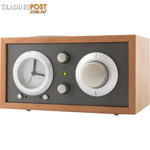 M3USBTTPE MODEL THREE BT - CHERRY/ TAUPE BLUETOOTH AM/FM CLOCK RADIO - photo 3 of 4