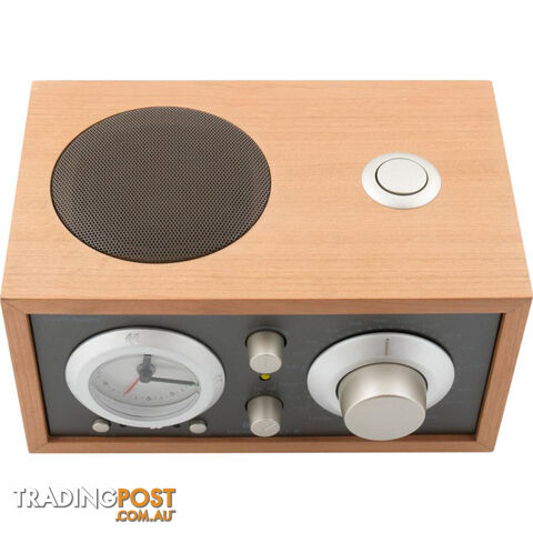 M3USBTTPE MODEL THREE BT - CHERRY/ TAUPE BLUETOOTH AM/FM CLOCK RADIO - photo 4 of 4