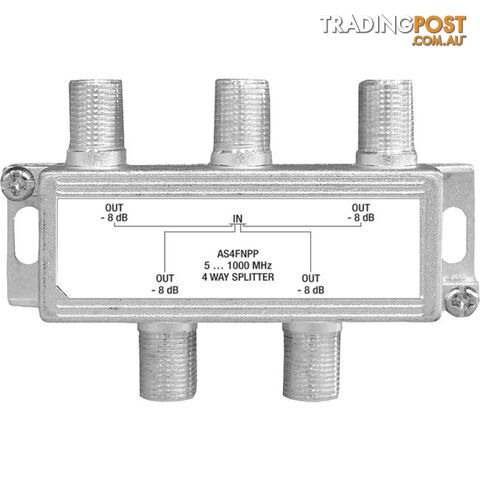 AS4FNPP 4 WAY F-TYPE SPLITTER FOXTEL APPROVED F30225 - photo 1 of 1