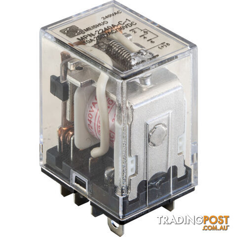 RET208A 240V AC 10A DOUBLE POLE RELAY 10A 250V AC / 30V DC