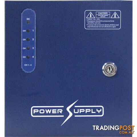 PW0412B05 4 WAY 12V DC 5A POWER SUPPLY WITH PFC SURGE PROTECTION
