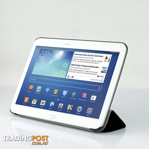 T3-10CASBLK GALAXY TAB3 10" SLIM CASE BLK TRI-FOLD MBEAT - photo 2 of 8