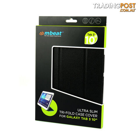 T3-10CASBLK GALAXY TAB3 10" SLIM CASE BLK TRI-FOLD MBEAT - photo 4 of 8