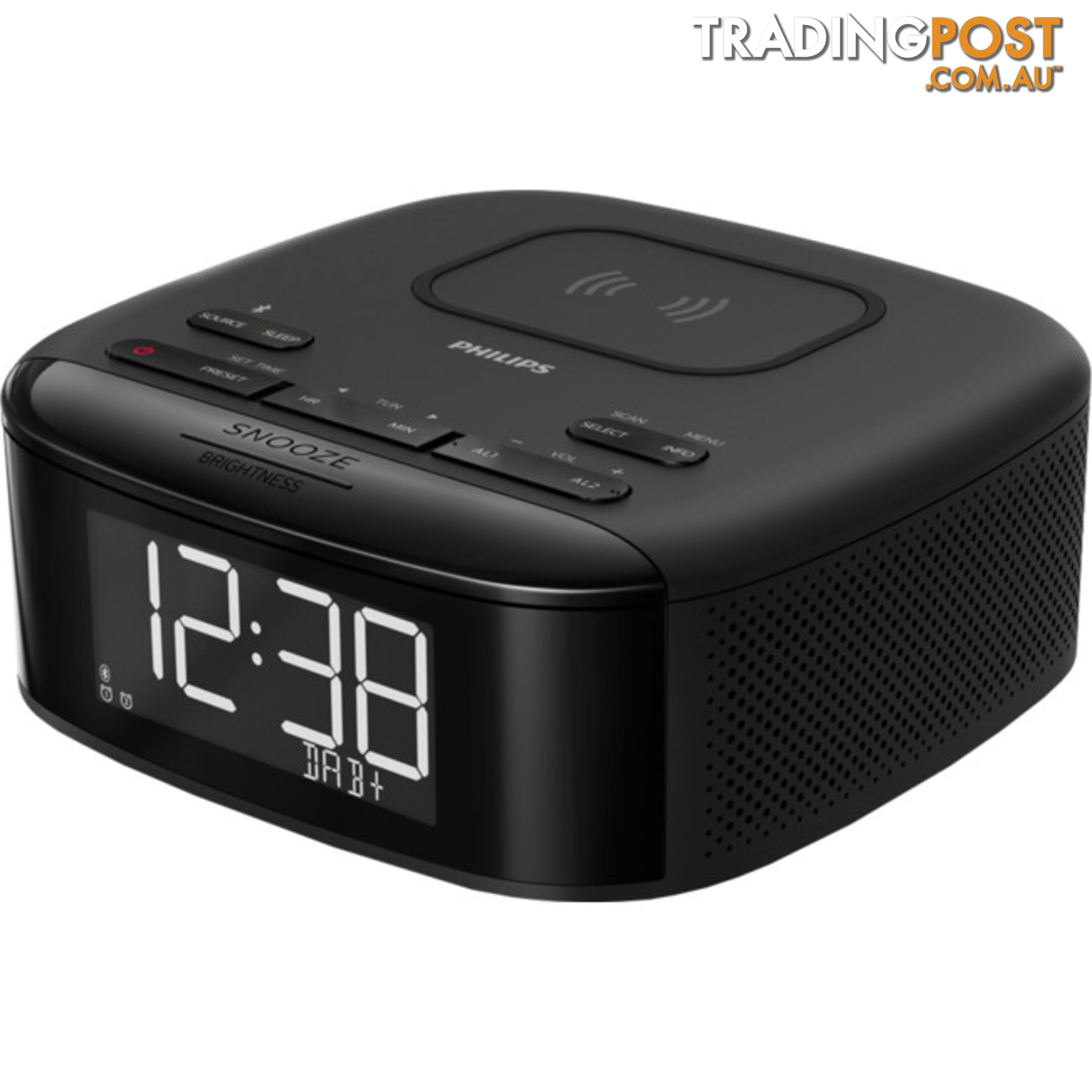 TAR7705 BLUETOOTH DAB CLOCK RADIO QI CHARGER