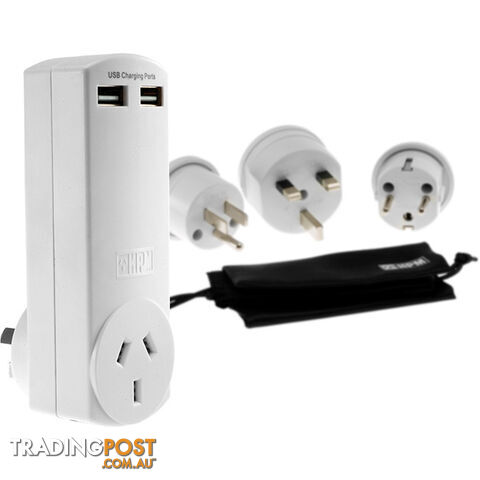 D2USB121 WORLD TRAVEL PACK 2 X USB 4.2A (2 X 2.1A) HPM - photo 1 of 3