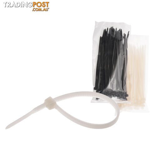 CT200NT 202MM CABLE TIE 100PK CLEAR / NATURAL - 100 PACK
