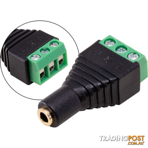 PW8088 3.5MM STEREO SOCKET SCREW TERMINATING AUDIO