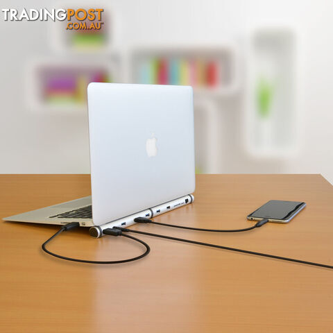 MSDOCK-S MACBOOK AND NOTEBOOK DOCK USB HUB CHARGER MICRO SD LAN - photo 2 of 12