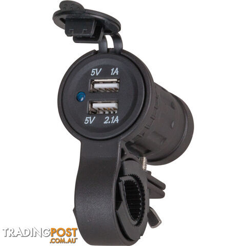 PS2128 MOTORCYCLE DUAL USB CHARGER