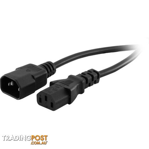 K10-5MT 5M BLACK IEC EXTENSION LEAD COMPUTER MONITOR LEAD