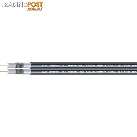 CRG6UBTS-1M RG6 TRISHIELD SIAMESE COAX -1M FOXTEL APP# F30435