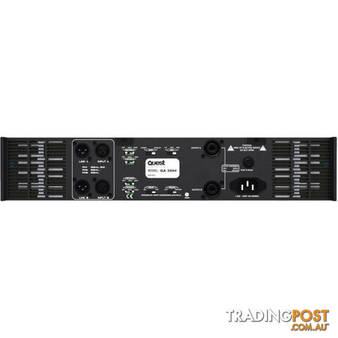 QA4004 1700 WATT PER CHANNEL STEREO POWER AMP QUEST - photo 2 of 2