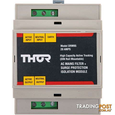 DRM95-20A HARD WIRED DIN RAIL MOUNT- 20A THOR ACTIVE FILTER