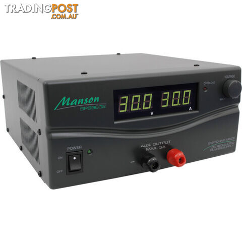 SPS9602G 1-30V 30A DC POWER SUPPLY SWITCHMODE BENCH TOP DARK GREY