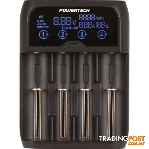 MB3703 4 CHANNEL UNIVERSAL FAST CHARGER NI-MH, N-CD, LI-ION & LIFEPO4 - photo 2 of 2