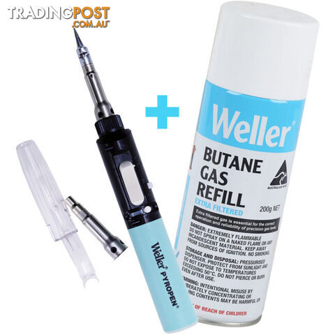 WSTA6KIT GAS SOLDERING IRON WITH BONUS BUTANE GAS AUTO IGNITION PYROPEN WELLER