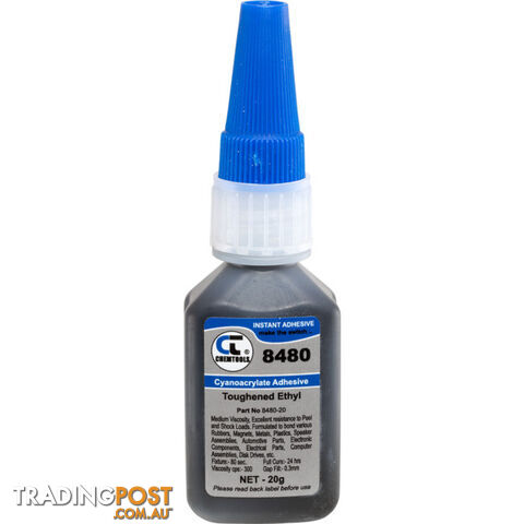 8480-20G 8480 HIGH STRENGTH ADHESIVE CYANOACRYLATE IMPACT METAL BLK - photo 1 of 1