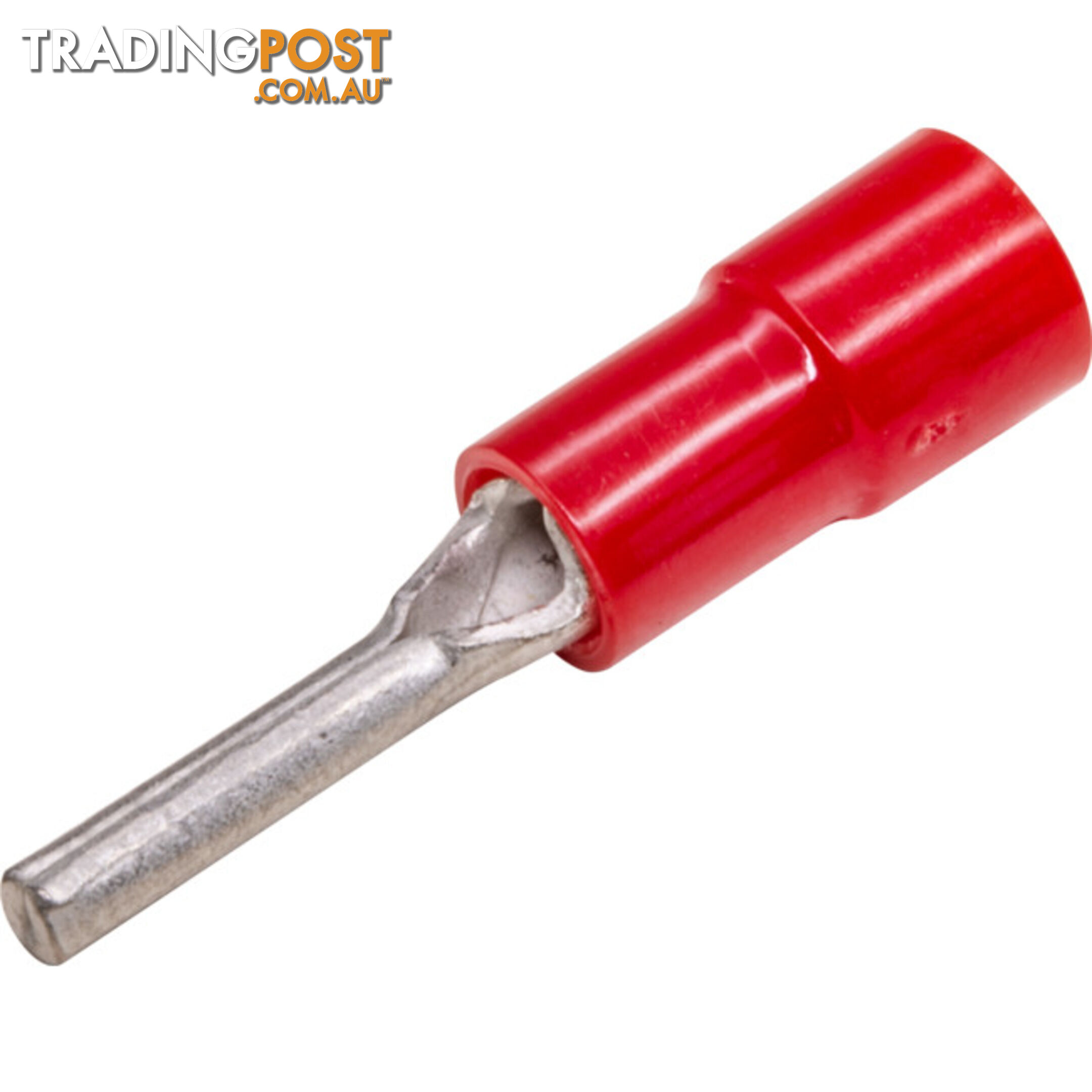 PC1.25-100 PIN CONNECTORS RED 100PK WIRE RANGE 0.5 - 1.6MM SQUARED