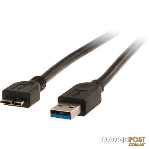 LC7266 USB3.0 MICRO USB-B LEAD - 1M USB-A PLUG TO MICRO USB-B PLUG