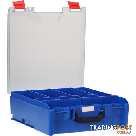 STLC-BL ABS LARGE CASE WITH CLEAR LID BLUE
