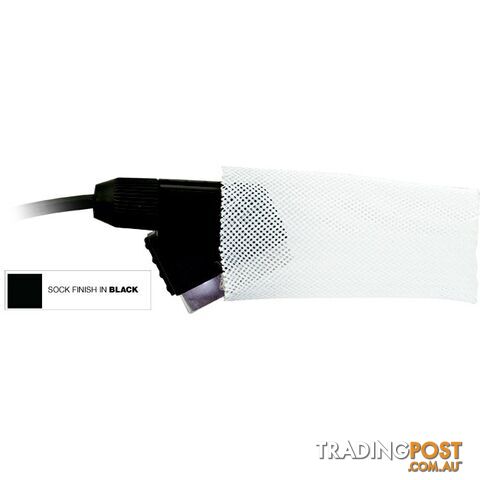 VCS55100B-100MT 55MM VENTURI CABLE SOX - BLACK PER 100M METRE ROLL