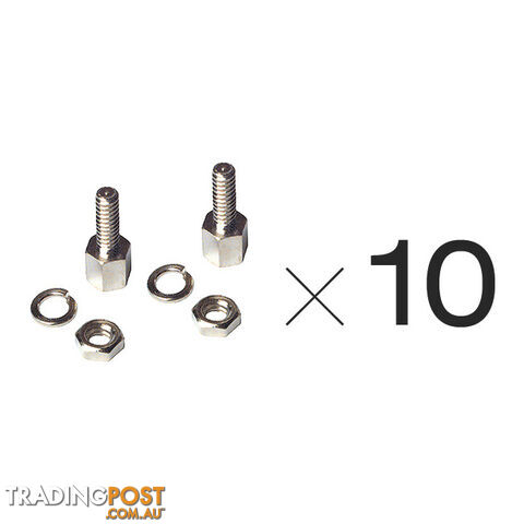 PJ6002 MEDIUM BUSHING 10 PAIRS NUTS M3