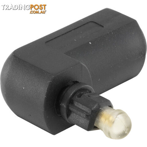 PA1908 TOSLINK RIGHT ANGLE ADAPTOR PLUG TO SOCKET W/ ROTATING END - photo 3 of 3